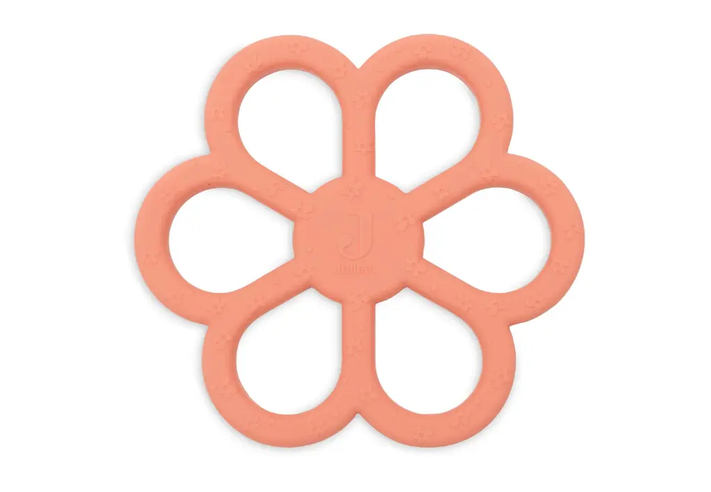 Jollein - Anneau de dentition - Fleur Corail rose