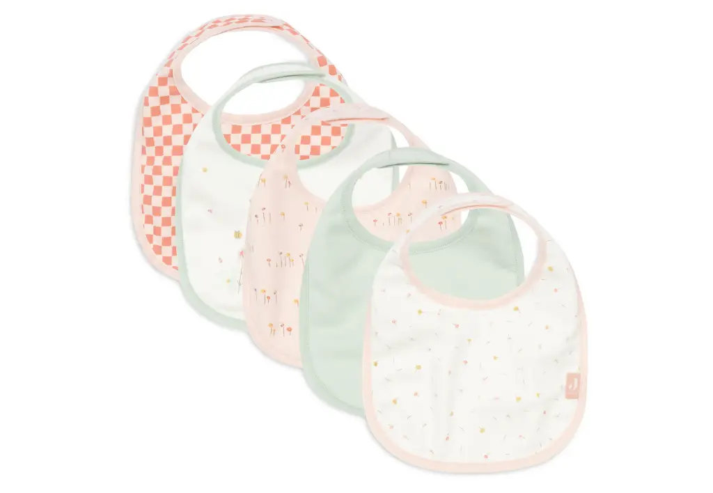 Jollein - Bavoir imperméable 5 unités - Pretty picnic
