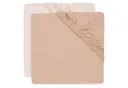 Jollein - Lot de 2 draps housse Jersey 60x120 cm - Blush & Wild rose