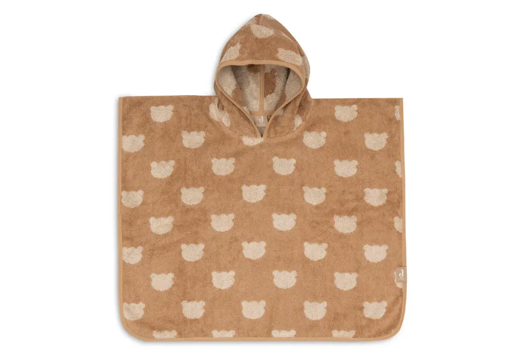 Jollein - Poncho de bain éponge réversible - Teddy bear