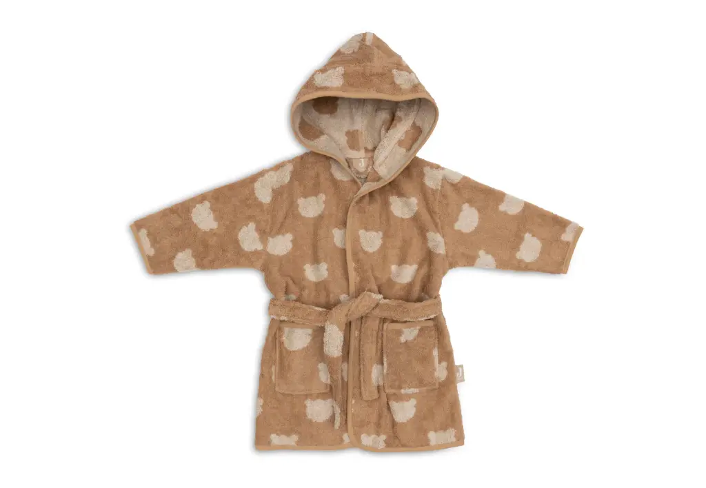 Jollein - Peignoir éponge réversible 1-2 ans - Teddy bear