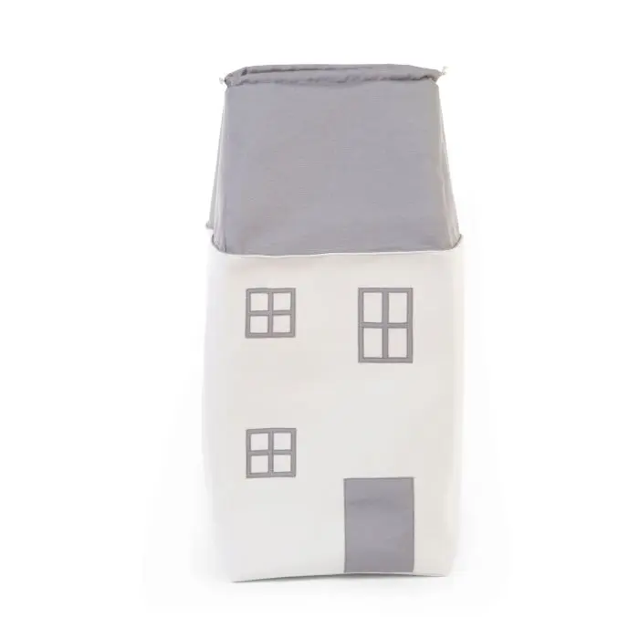 Childhome - Coffre à jouets "house" gris cassé