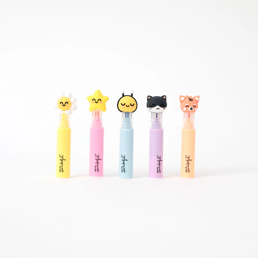 Mr. Wonderful - Set de 5 Surligneurs