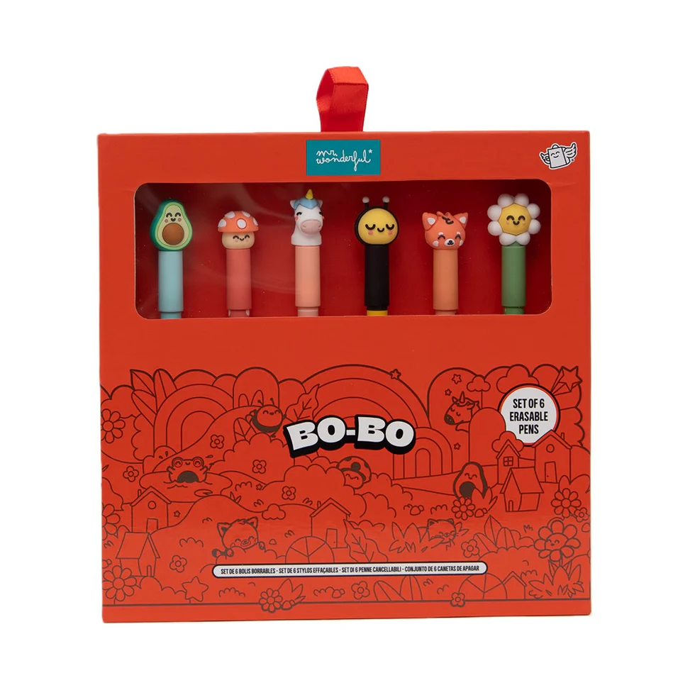 Mr. Wonderful - Stylo effaçable - Lot de 6 stylos effaçables