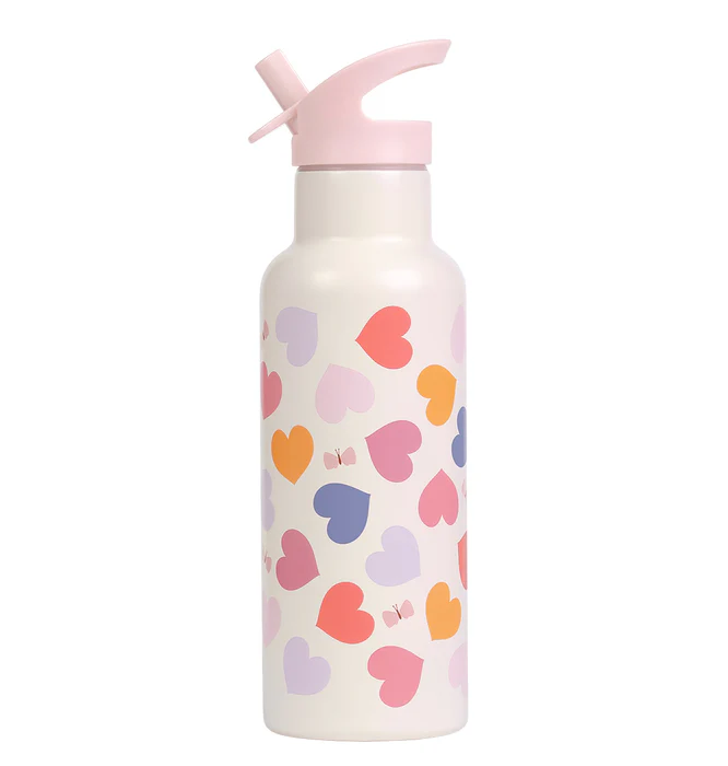 A Little Lovely Company - Gourde en inox 500ml - Coeur