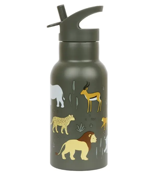 A Little Lovely Company - Gourde en inox 350ml - Savane