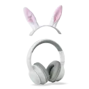 KIDYWOLF - K-EARS - Casque Bluetooth Ludique - Oreilles lapin aimantées et lumiere LED