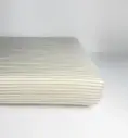 Kadolis - Drap Housse pour Berceau - Percale de Coton Bio 50x83 - Rayé lin