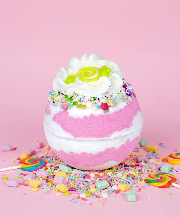 Get Fresh Cosmetics - Bombe de bain -  Bombe de bain éclat rayures sucrées