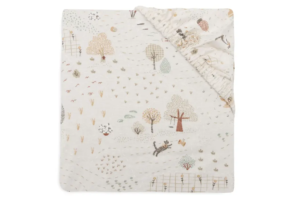 Jollein - Drap housse Jersey - 60x120 cm - Tiny Park