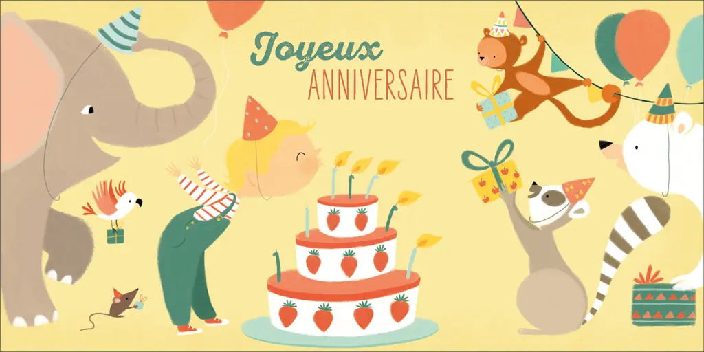 Alice De Page - Carte anniversaire - Joyeux anniversaire