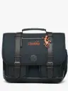 Caméléon - Cartable 2 compartiments - Vintage urban - Navy orange stitchin