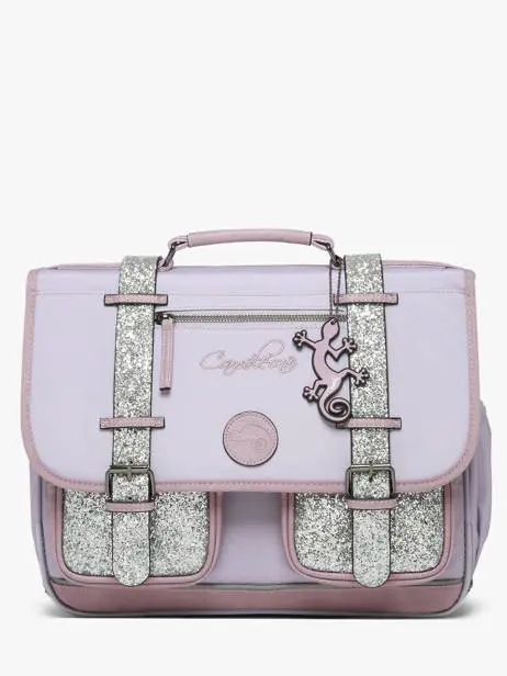 Caméléon - Cartable 2 compartiments - Vintage fantasy - Glossy lila