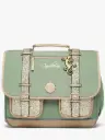 Caméléon - Cartable 3 compartiments - Vintage fantasy - Glossy green