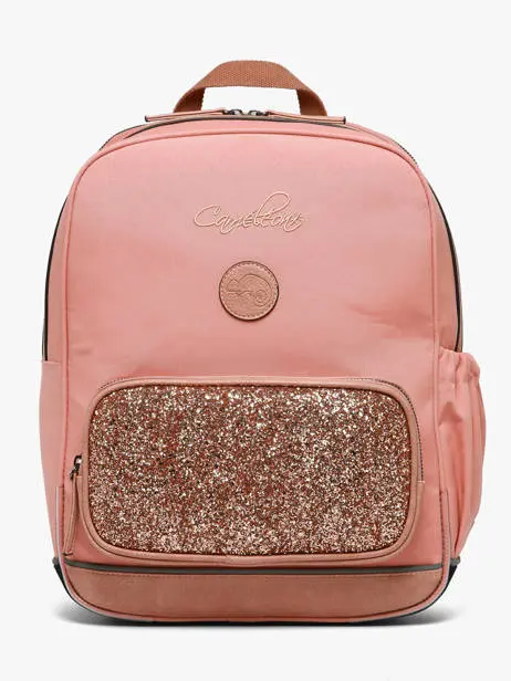 Caméléon - Sac à dos 2 compartiments - Vintage fantasy - Glossy pink 
