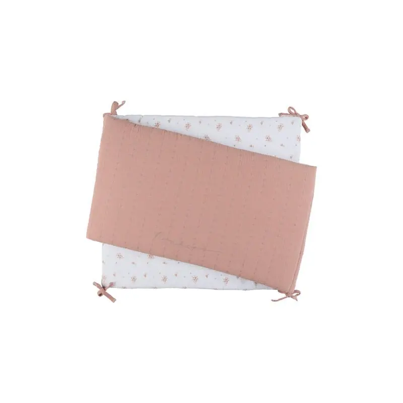 Noukie's - Tour de lit - mousseline - coton bio - Fleurs d'Antan
