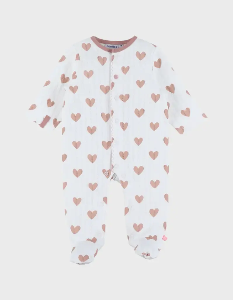 Noukie's - Pyjama bébé - Coton Pointelle - 00m - Mon Coeur