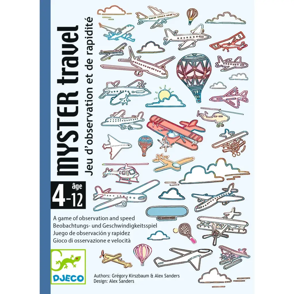DJECO - Jeu de cartes - Myster travel - 4-12 ans