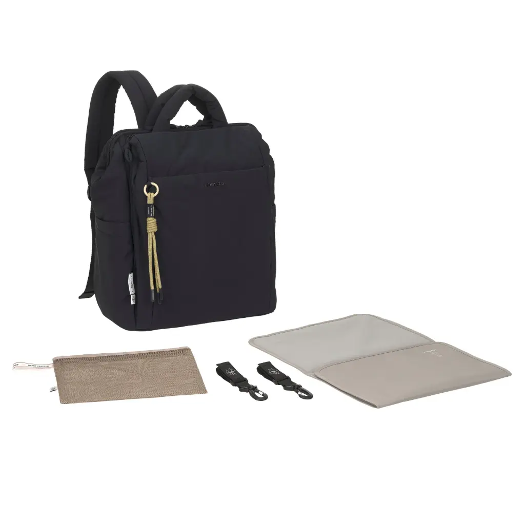 Lassig - Sac à dos à langer - Minoa - Noir