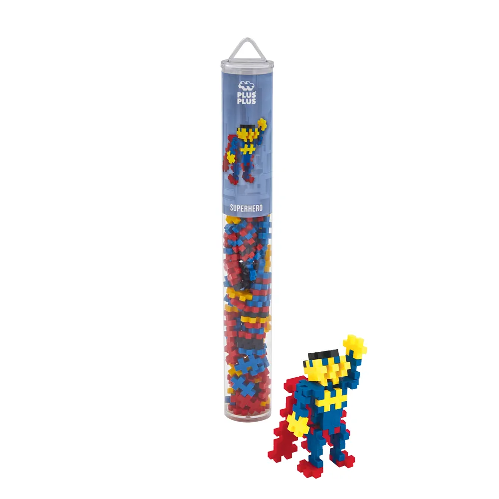 PLUS-PLUS - Tube Super-Héros - 100 pcs
