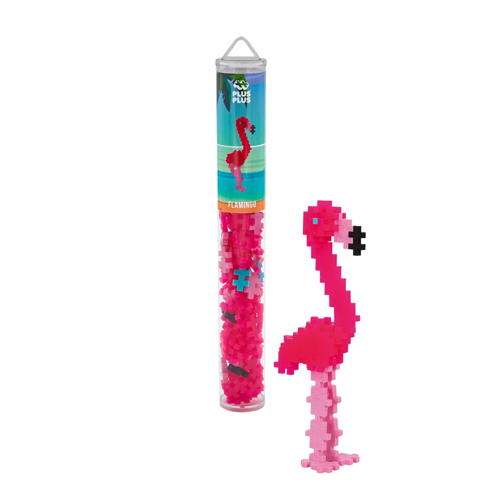 PLUS-PLUS - Tube Flamand Rose- 100 pcs