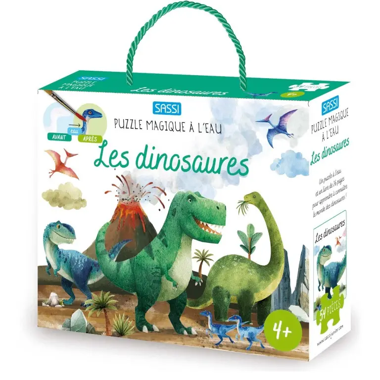 Sassi - Puzzle magique à l'eau - Les dinosaures