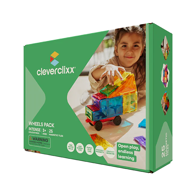 Cleverclixx - Pack Voiture Roues Intense - 25 pièces