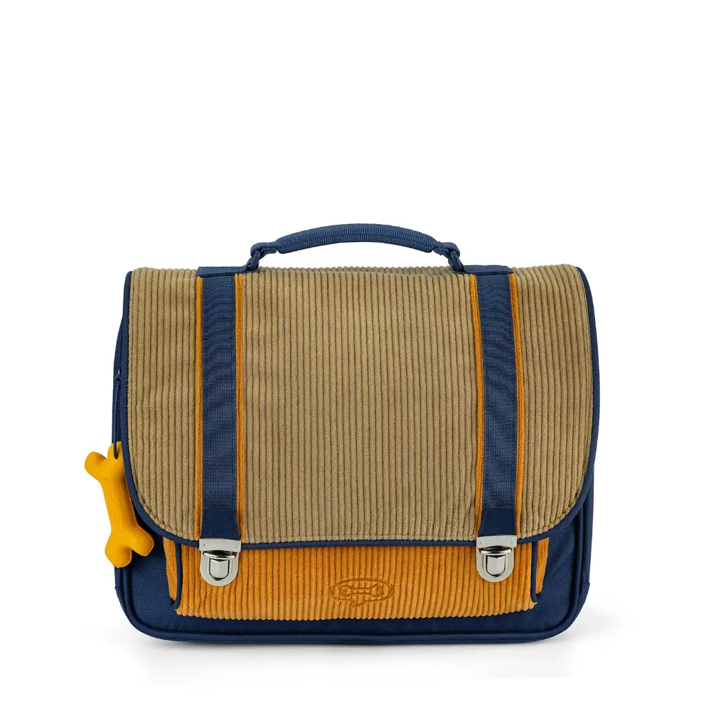 Stones and Bones - Cartable - Cassis - Corduroy - Khaki