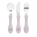 Lässig - Couverts enfants inox (3 pcs) - Tiny Team Chat 