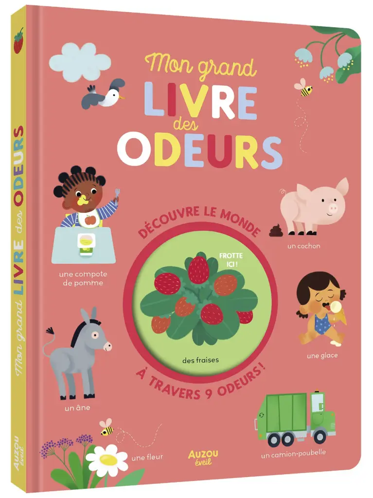 Auzou - Mon grand livre des odeurs - 9 Odeurs - Dès 3 ans