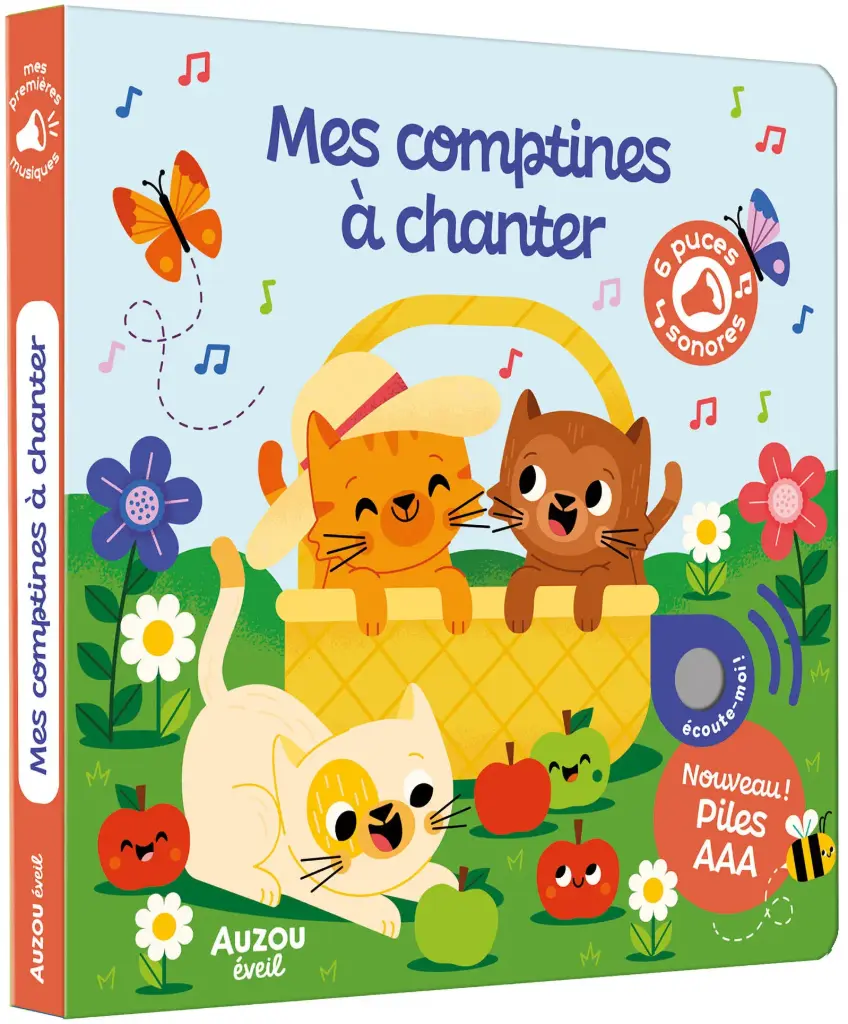 Auzou - Mes Comptines à Chanter - 6 Puces Sonores