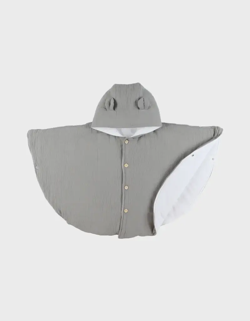 Noukie's - Poncho bébé - mousseline - coton bio - 18m - 36m