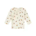 A Tiny Story - Blouse cache-coeur motif renard - Ivory