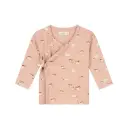 A Tiny Story - Blouse cache-coeur motif cygne - Old Pink