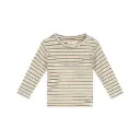 A Tiny Story - T-shirt à manches longues ligné - Ivory