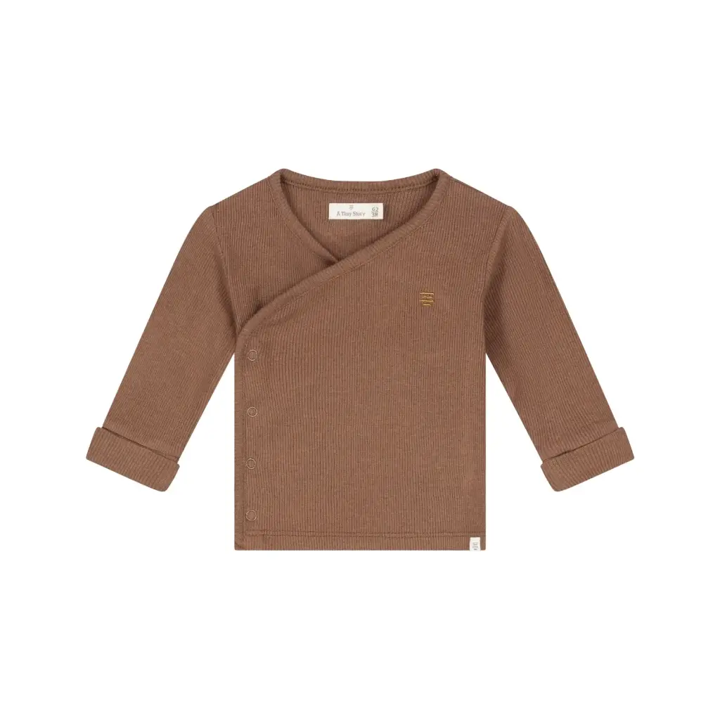 A Tiny Story - Blouse cache-coeur - Coffee