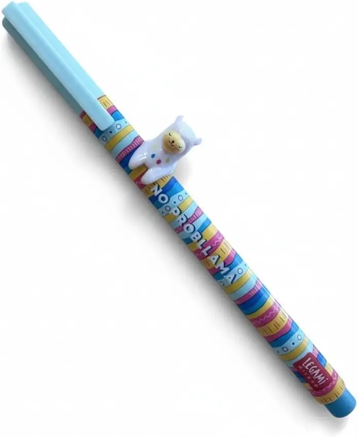 Legami - Lovely Friends - Stylo à Encre Gel avec Animal Décoratif Llama - No Probllama