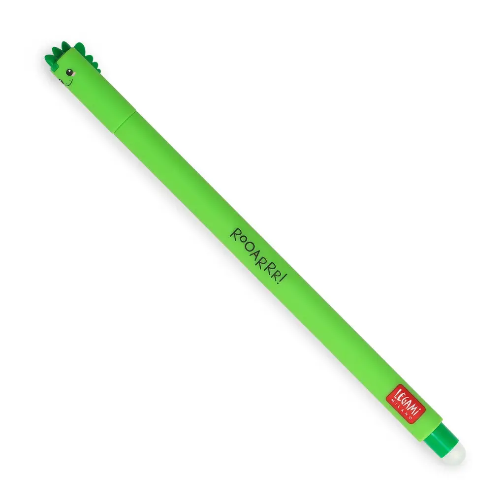 Legami - Stylo à Encre Gel Effaçable - Dino - Rooarrr!