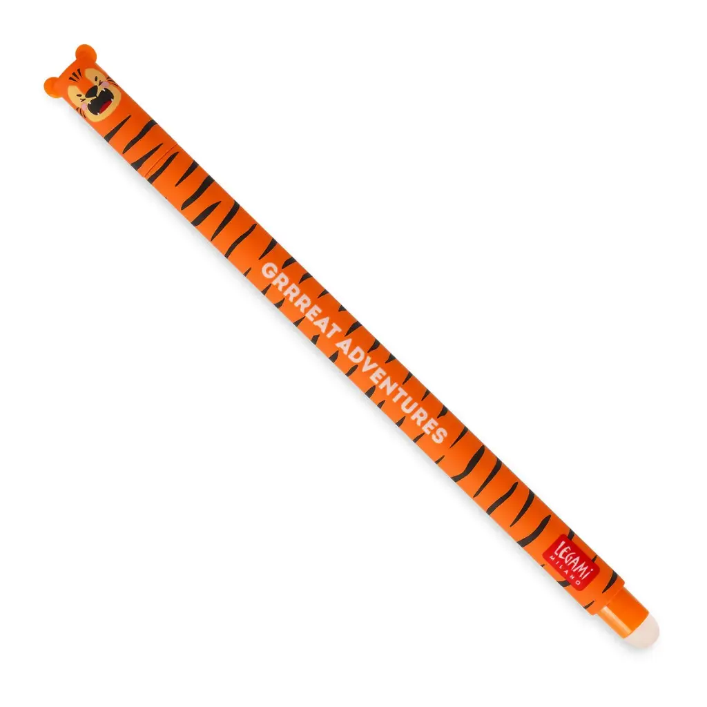 Legami - Stylo à Encre Gel Effaçable - Tigre - Grrreat Adventure