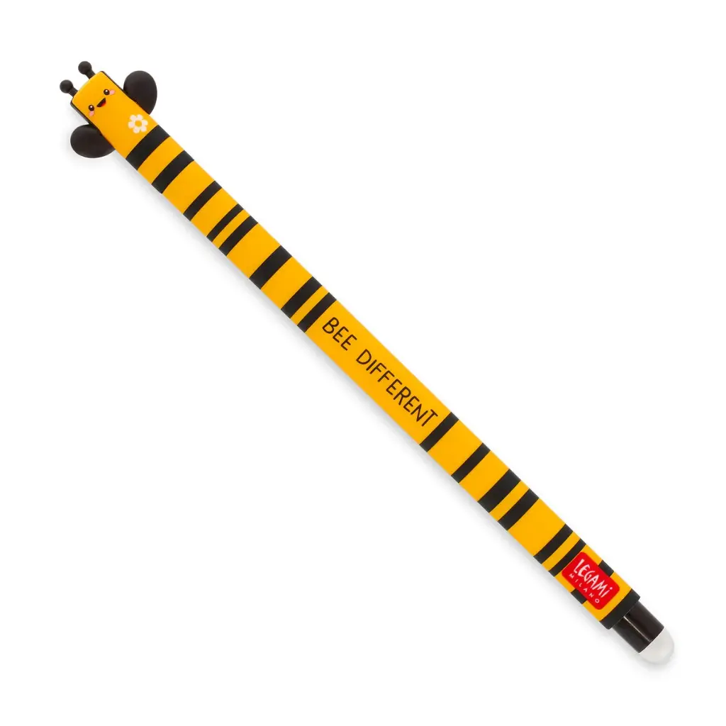 Legami - Stylo à Encre Gel Effaçable - Abeille - Bee Different
