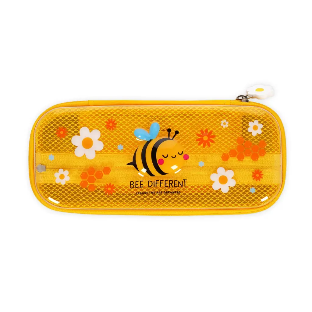 Legami - Trousse Transparente Rigide - Abeille - Bee Different
