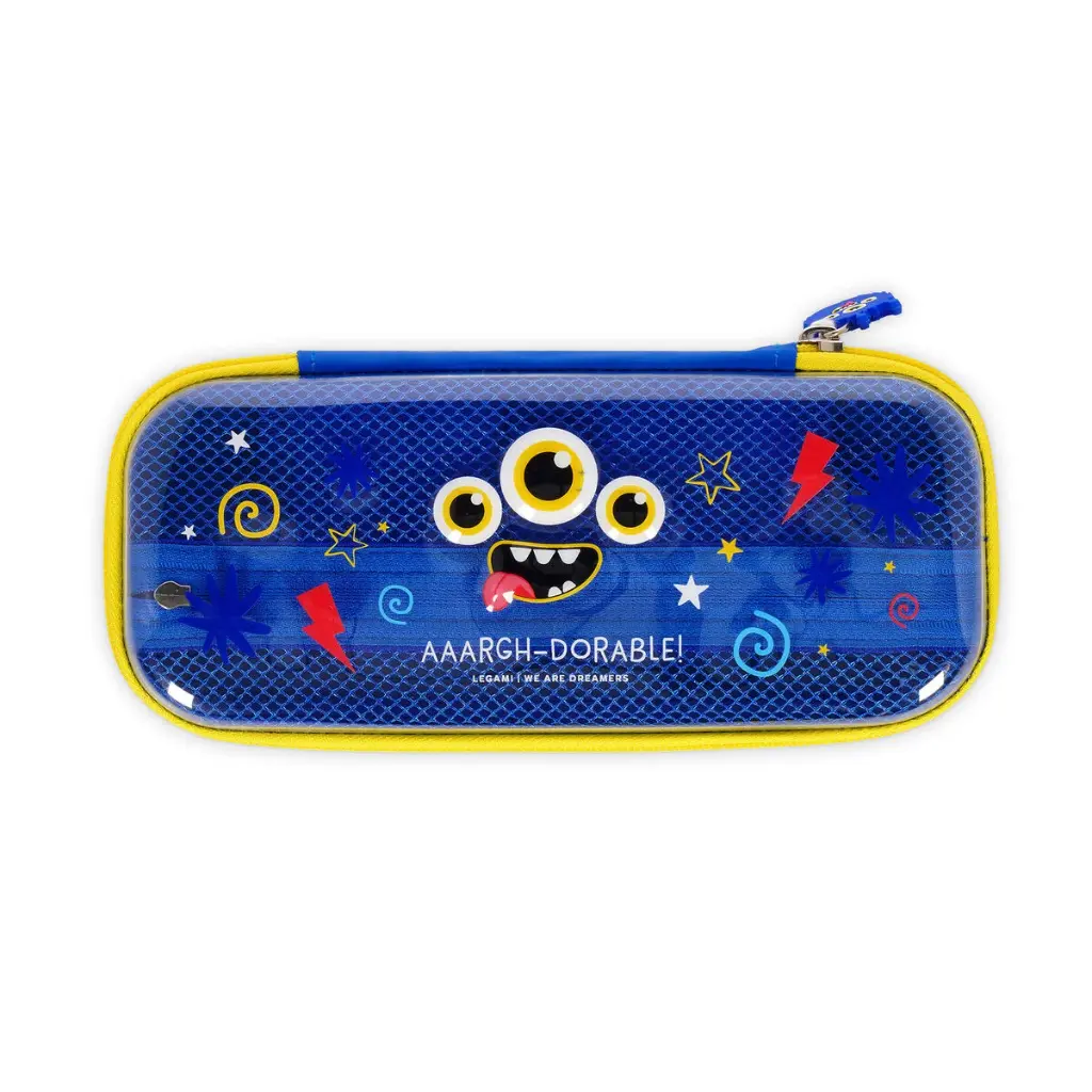Legami - Trousse Transparente Rigide - Monster - Aaargh-dorable!
