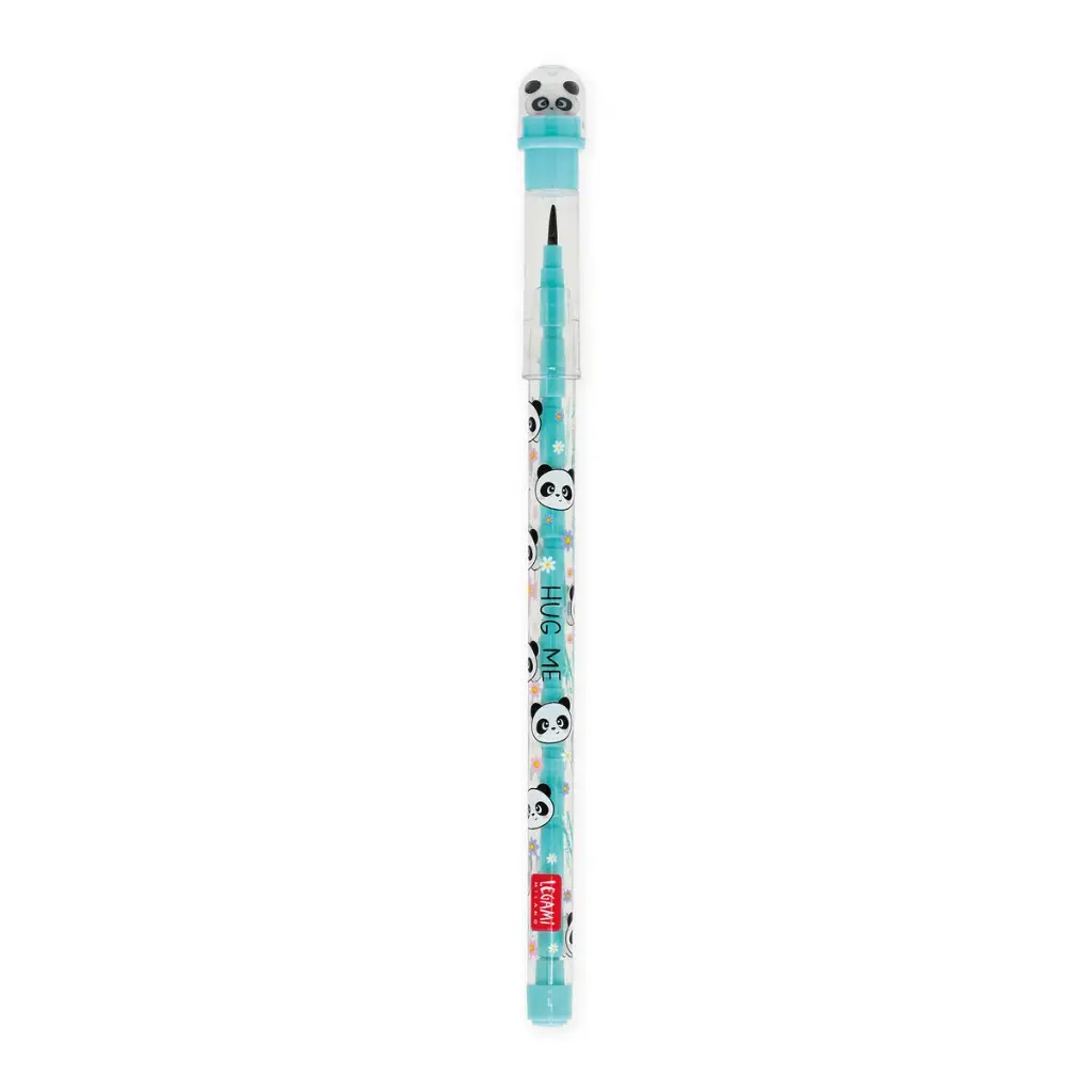 Legami - Crayons Empilables avec Gomme - Panda - Hug Me