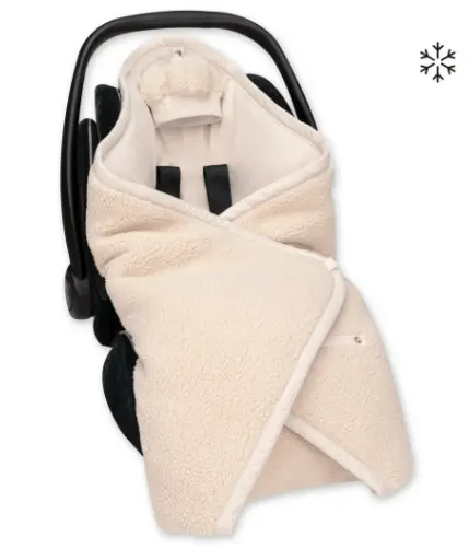 Bemini - Nid d'ange Biside - 0-12 m - Teddy chaud - Ficelle