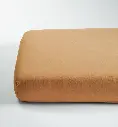 Kadolis - Drap housse Satin de Coton Bio lavé - 80 x 160cm - Ambre