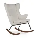 Quax - Rocking Chair De Luxe - Adulte - Bouclé Crème