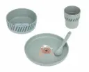 Lässig - Coffret repas (assiette, bol, tasse, cuillère) - Tiny Team Chien