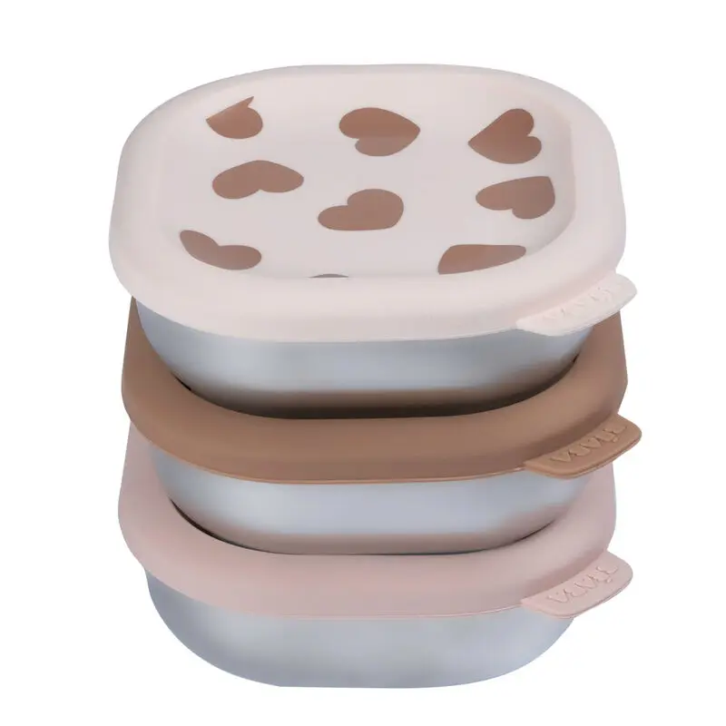 Béaba - Boites repas inox multi-usage - micro-ondables - BigLove