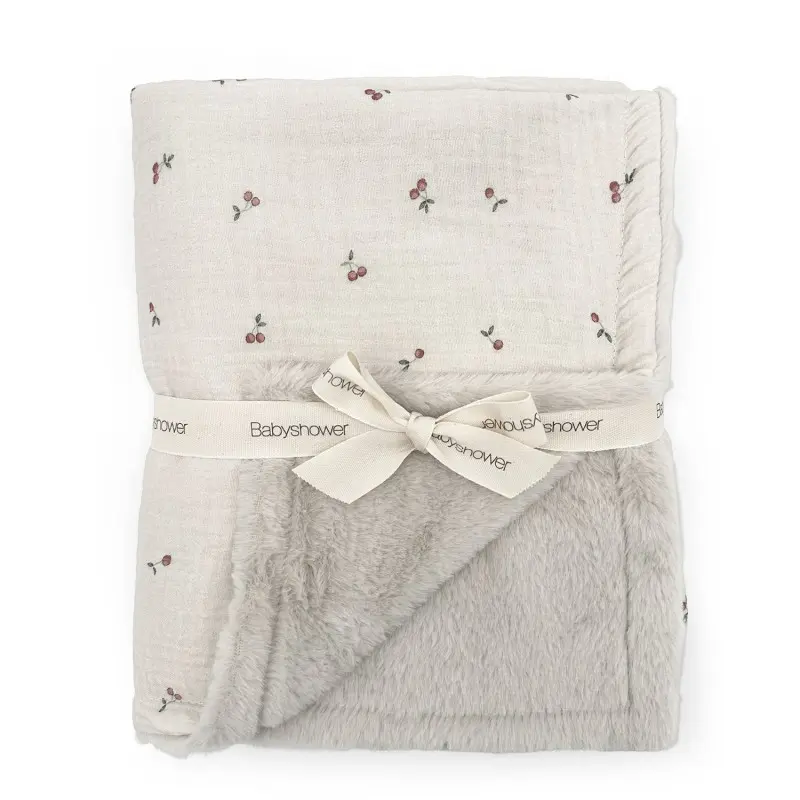 Babyshower - Couverture Polaire Large - Cherries
