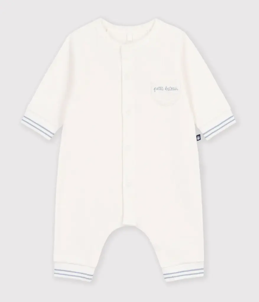 Petit Bateau - Pyjama sans pieds - Broderie Petit bateau